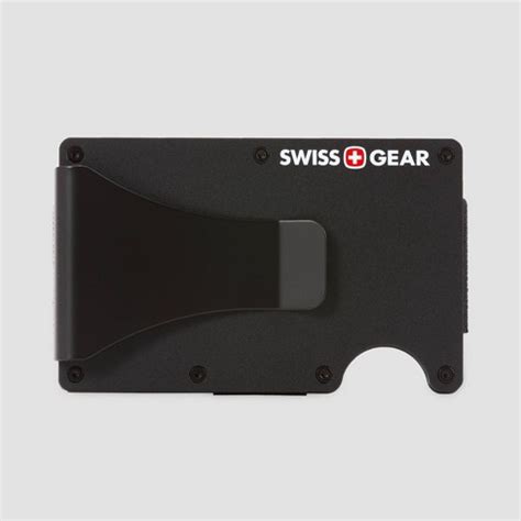 swissgear aluminium rfid card holder with money clip|swiss gear card holders.